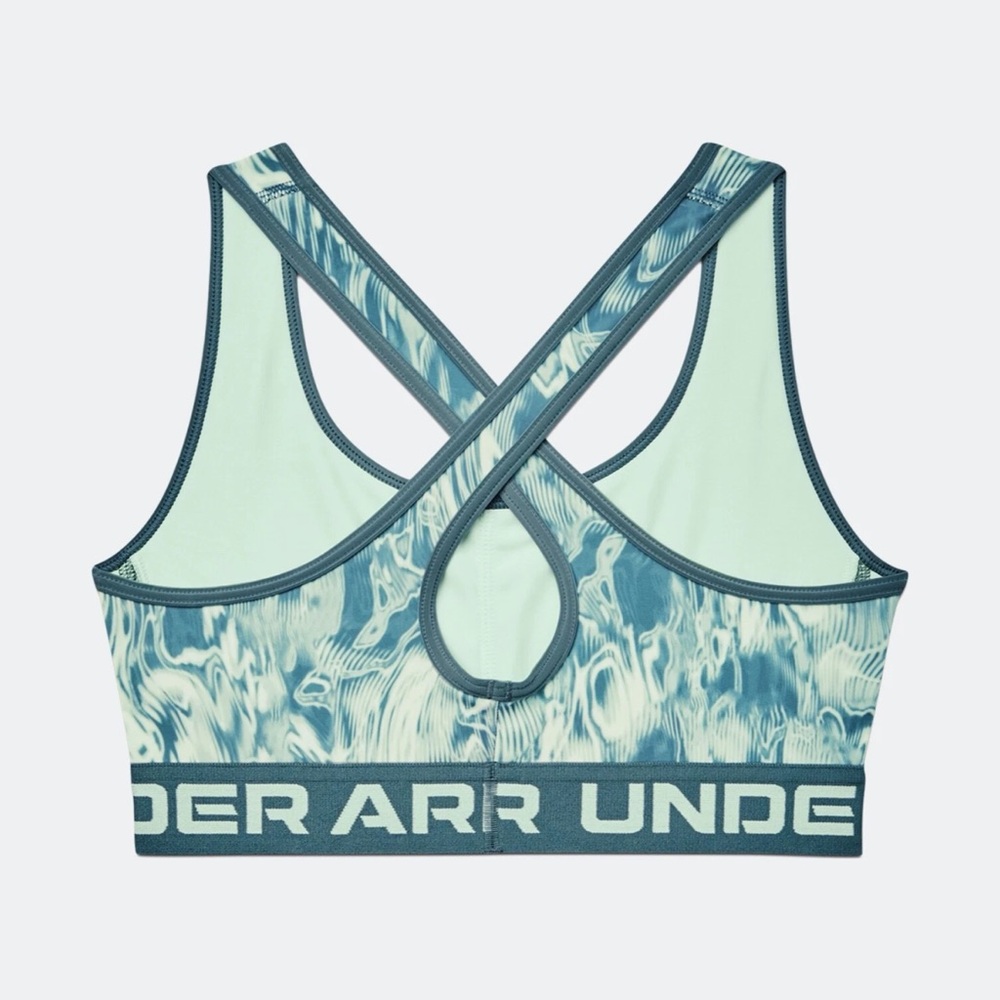 Womens Under Armour Crossback Seaglass Blue Tie Dye Mid
Impact Sports Bra XL - Picture 4 of 10